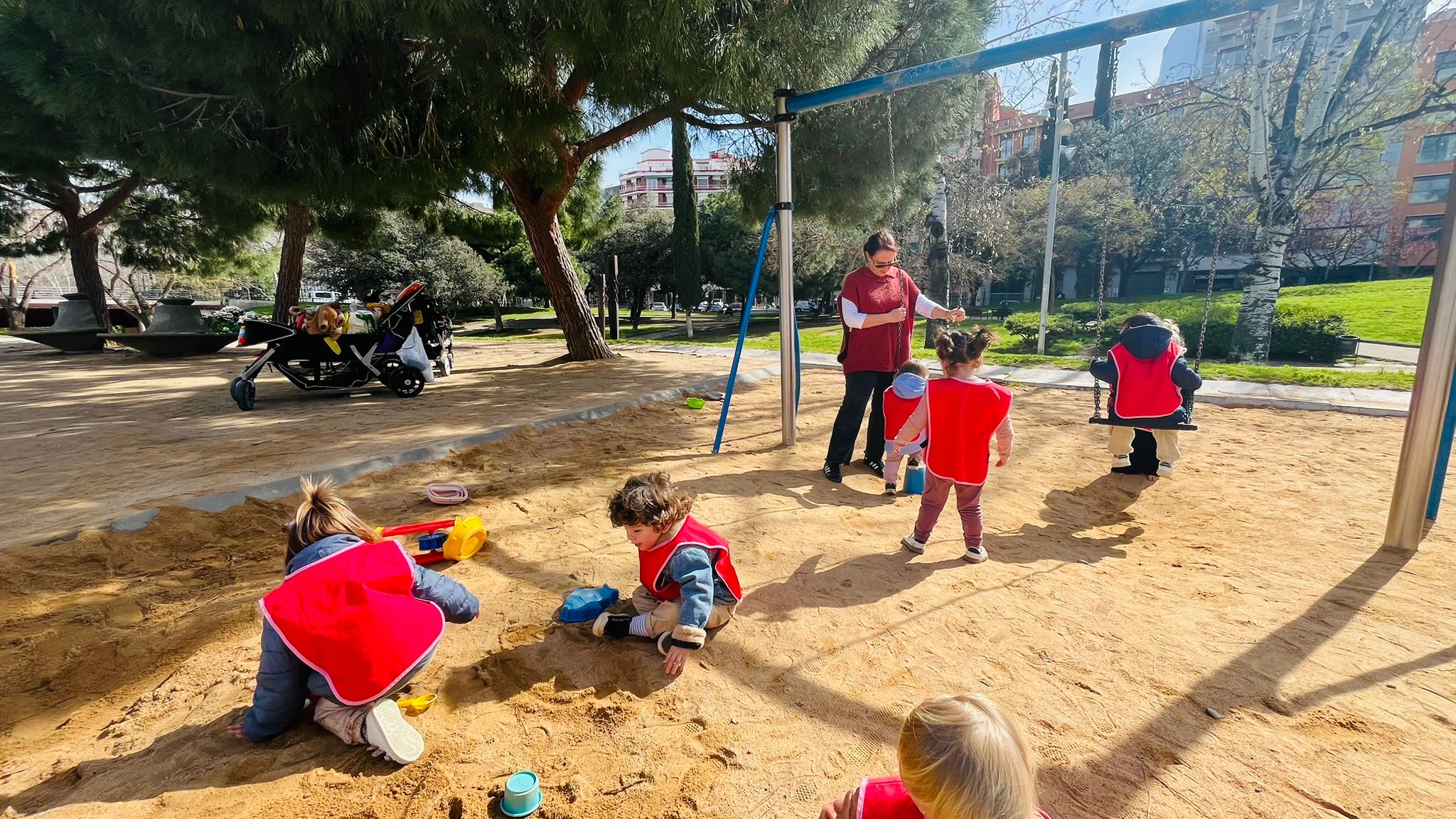 Le bac à sable au parc